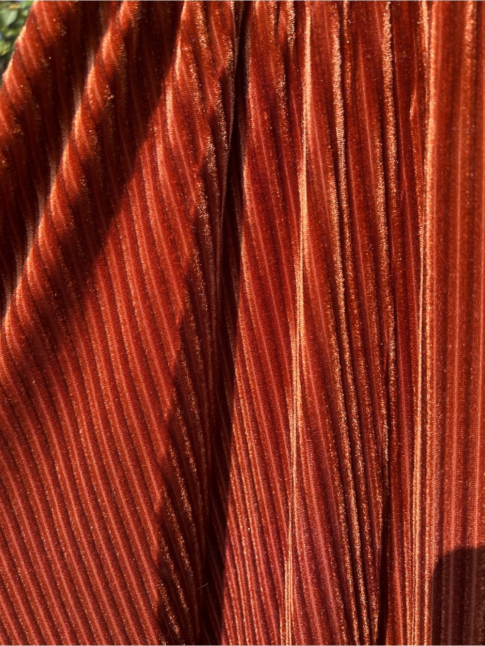 NEW Burnt orangey gold velvet maxi dress - Picture 6 of 6